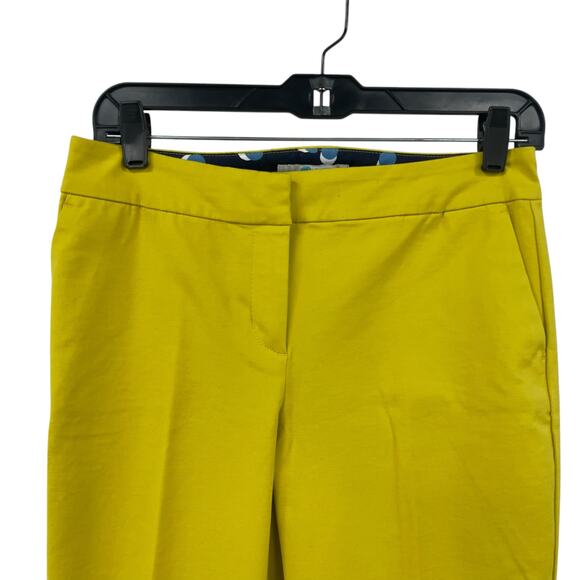 Boden Richmond Trousers Dark Yellow Pleated Stretch Pants Womens 4 - Picture 2 of 6